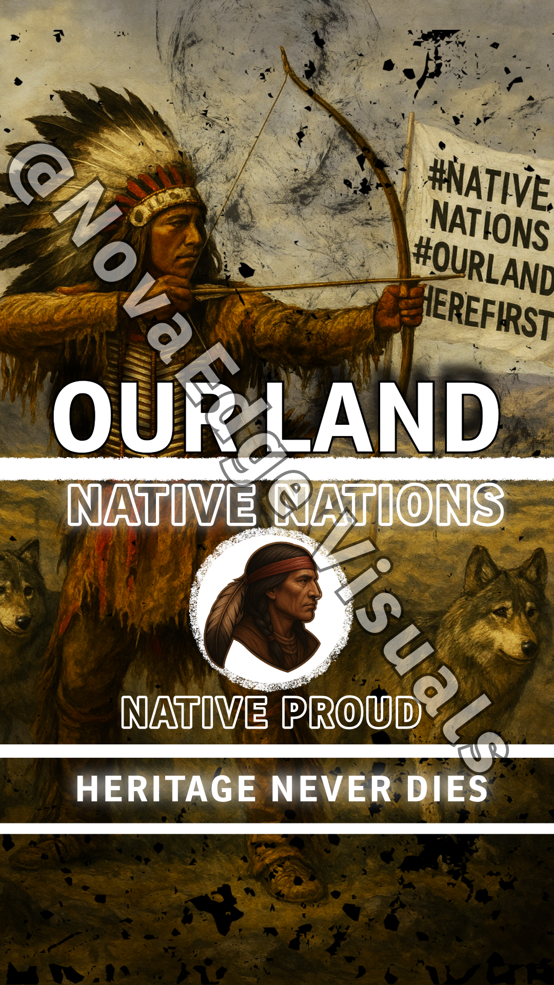 Heritage Never Dies – Native American Warrior Wallpaper-for Mobile Devices