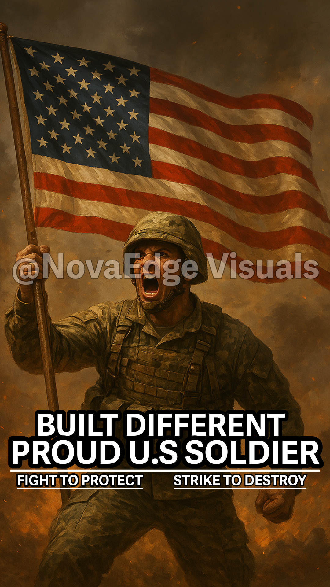 American Warrior – Phone Wallpaper